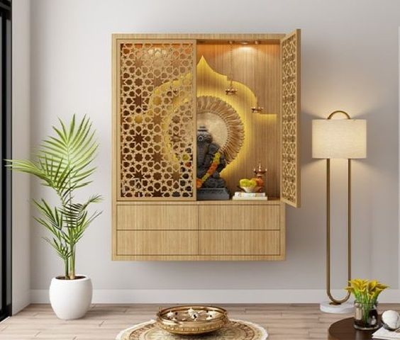Wall-Mounted Pooja Unit
